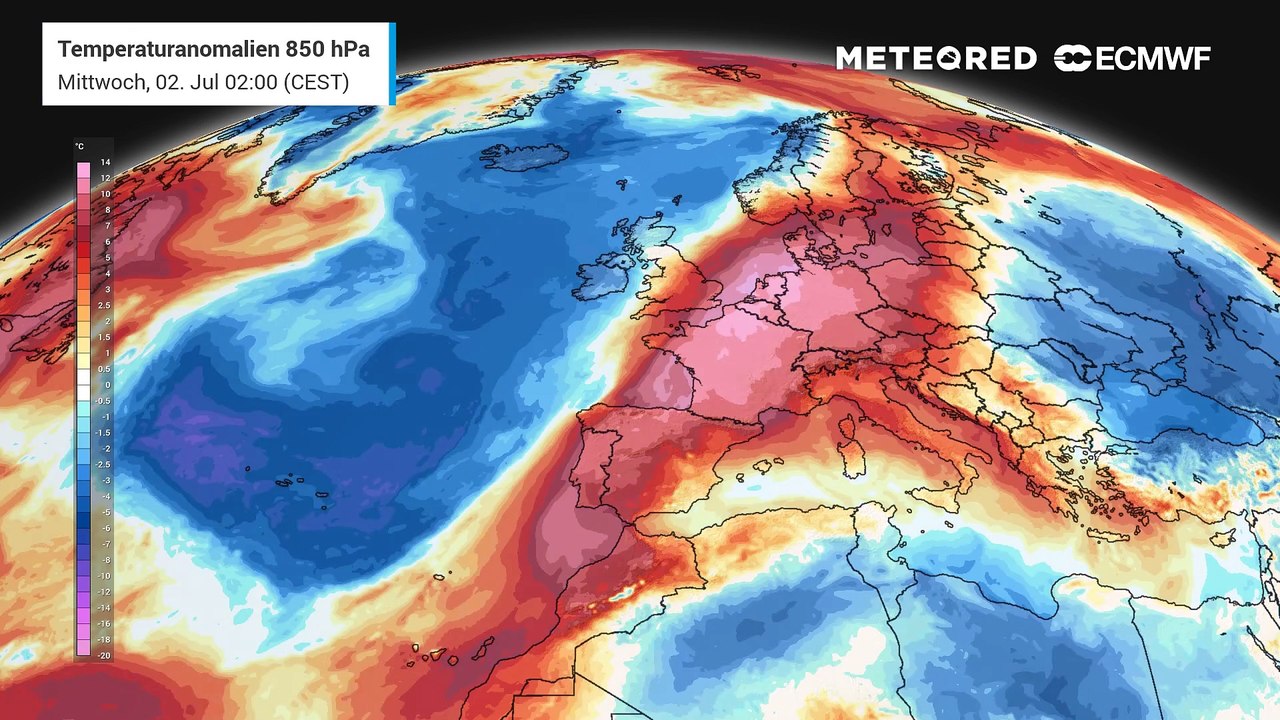 Von viel zu warm in Richtung zu kühl!