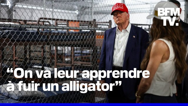 “On va leur apprendre à fuir un alligator”: Donald Trump visite l'“Alcatraz des Alligators”, une prison pour migrants