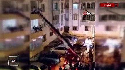 Elazığ'da dayak geleneğinden kaçan damat için yük asansörüyle eve girdiler