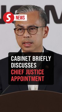 Cabinet meeting discussed chief justice appointment, says Fahmi