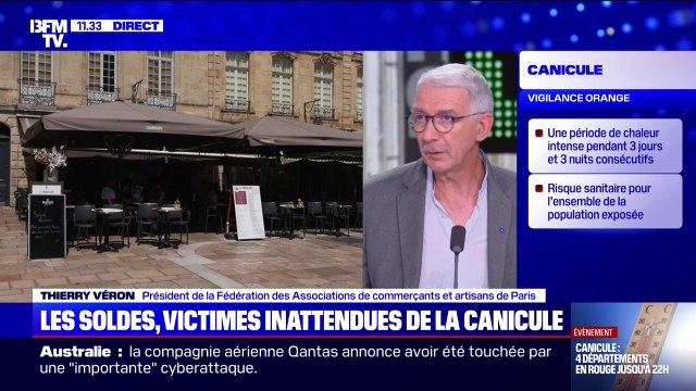 On va vraiment à la catastrophe : Thierry Véron (Fédération des Associations de commerçants et artisans de Paris) alerte sur l'impact de la canicule sur les commerces