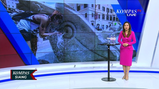 Suhu Panas Ekstrem di Eropa, Begini Kegiatan Warga Roma hingga Paris |