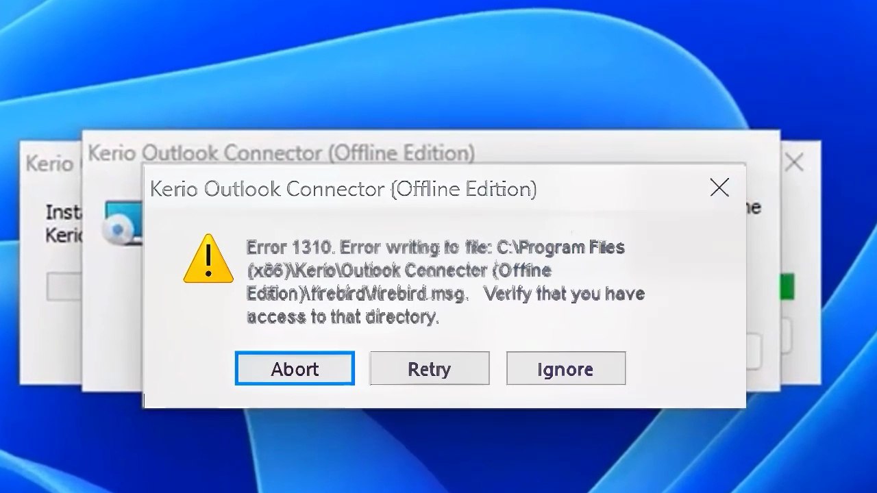 How to Fix Error 1310: Error Writing to File | Windows 11 / 10 / 8 / 7 Tutorial