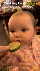 Ranking best babies trying lemons 🍋