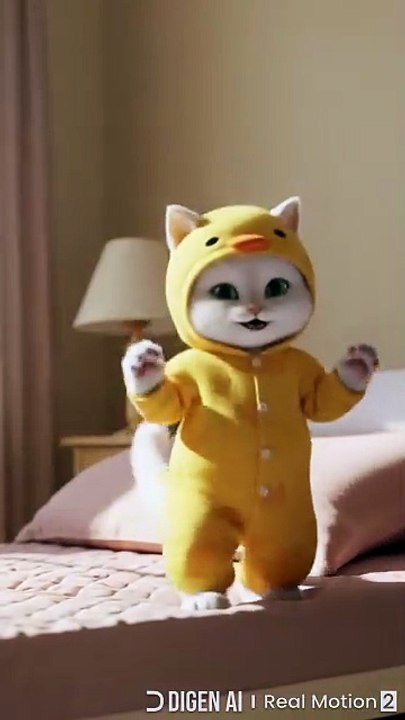 Kitten dancing