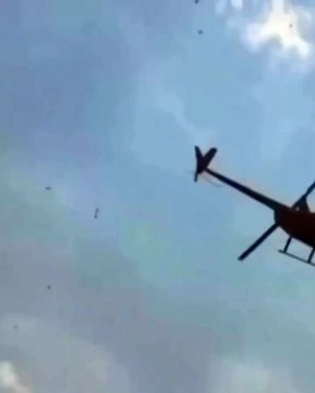 Filhos realizam último desejo de milionário e fazem 'chover' R$ 27 mil de helicóptero