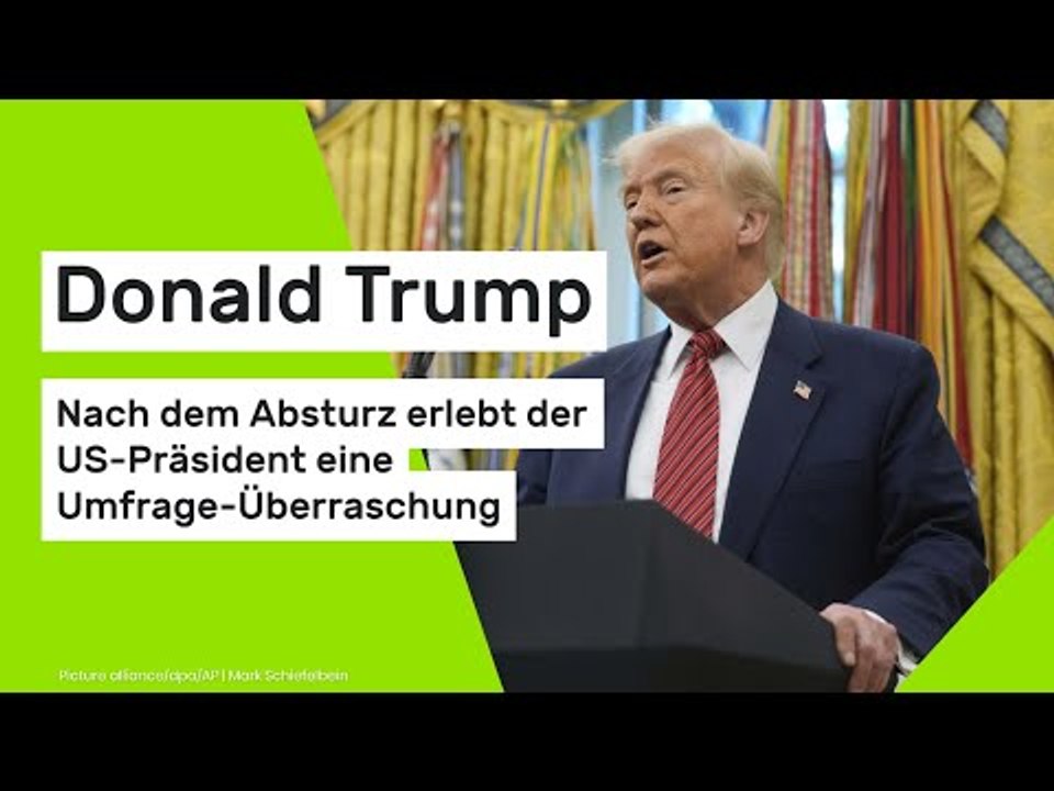 Donald Trump: Nach dem Absturz erlebt der US-Präsident eine Umfrage-Überraschung