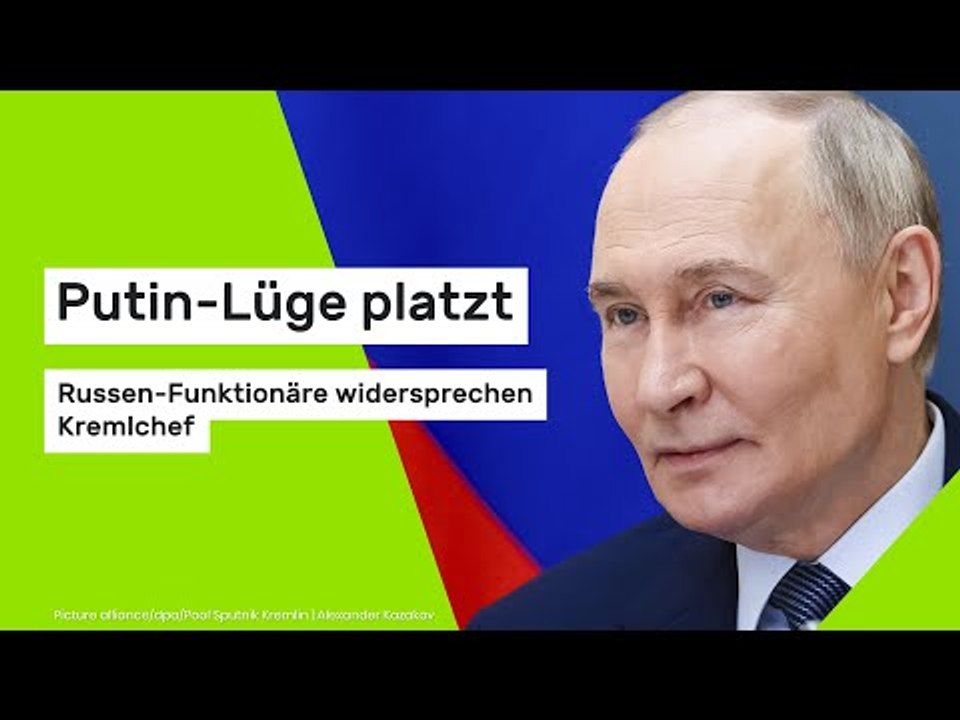 Putin-Lüge platzt: Russen-Funktionäre widersprechen Kremlchef