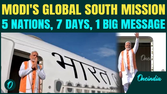 Modi’s Global Blitz Begins : PM in Ghana as India Launches Historic 5-Nation Tour to Reinforce Ties