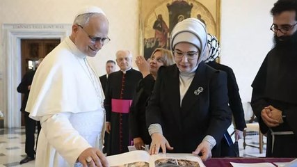 Emine Erdoğan, Papa 14. Leo ile görüştü