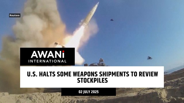 U.S. halts some weapons shipments to review stockpiles