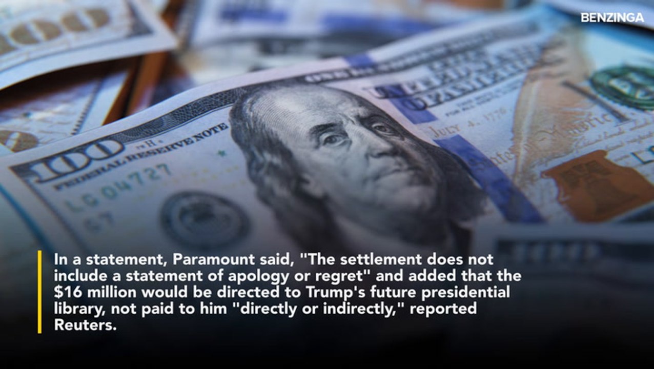 Trump Wins $16 Million Settlement From Paramount Over CBS '60 Minutes' Kamala Harris Interview