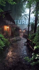 Raining At night in my village