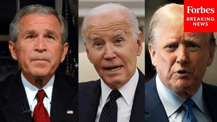 Trump Doesn't Mince Words Attacking Presidential Predecessors Biden And Bush