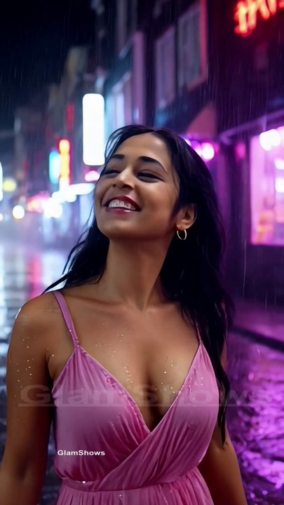 Beautiful young girl enjoying in rain - GlamShows  #love #beauty #rain #glamour #girl