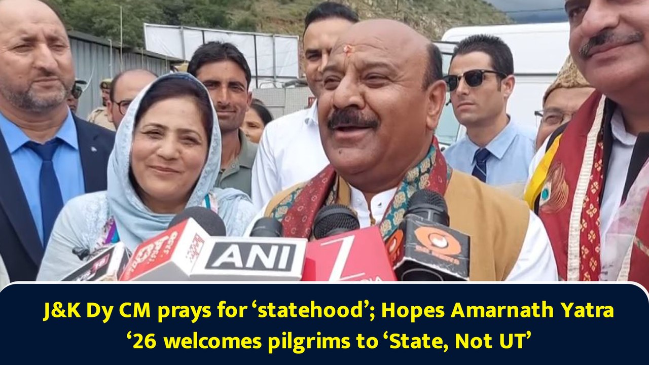 J&K Dy CM prays for ‘statehood’; Hopes Amarnath Yatra ‘26 welcomes pilgrims to ‘State, Not UT’