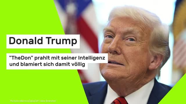 Donald Trump: The Don prahlt mit seiner Intelligenz und blamiert sich damit völlig