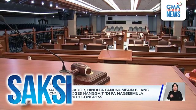 Mga bagong senador, hindi pa panunumpain bilang impeachment judges hangga't 'di pa nagsisimula ang sesyon ng 20th Congress | Saksi