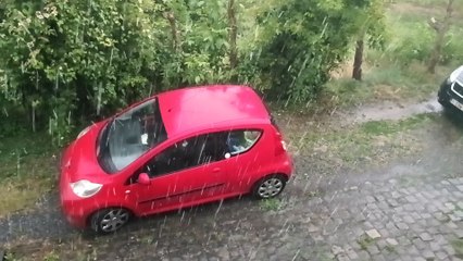 Orages et grêle à Huy-Waremme