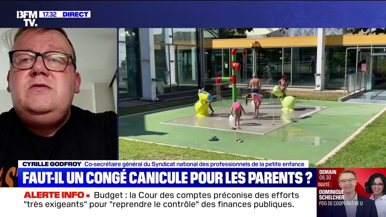 Canicule: "Le congé canicule ne serait qu’une solution transitoire", affirme Cyrille Godfroy, co-secrétaire général du Syndicat national des professionnels de la petite enfance