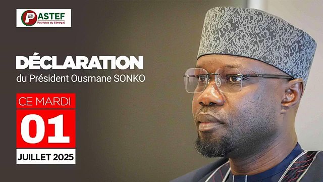 Déclaration du Président de PASTEF - LES PATRIOTES