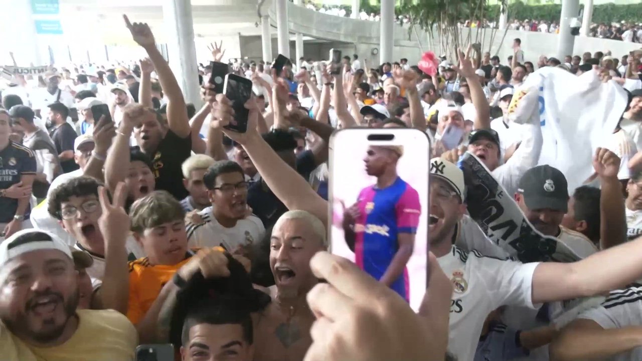 Los FANS del REAL MADRID ENLOQUECEN en MIAMI con el pase a CUARTOS DE FINAL