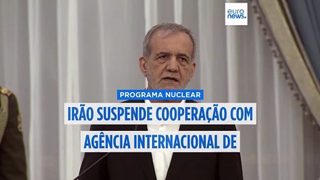 Presidente do Irão suspende a cooperação com a Agência Internacional de Energia Atómica, segundo relatórios