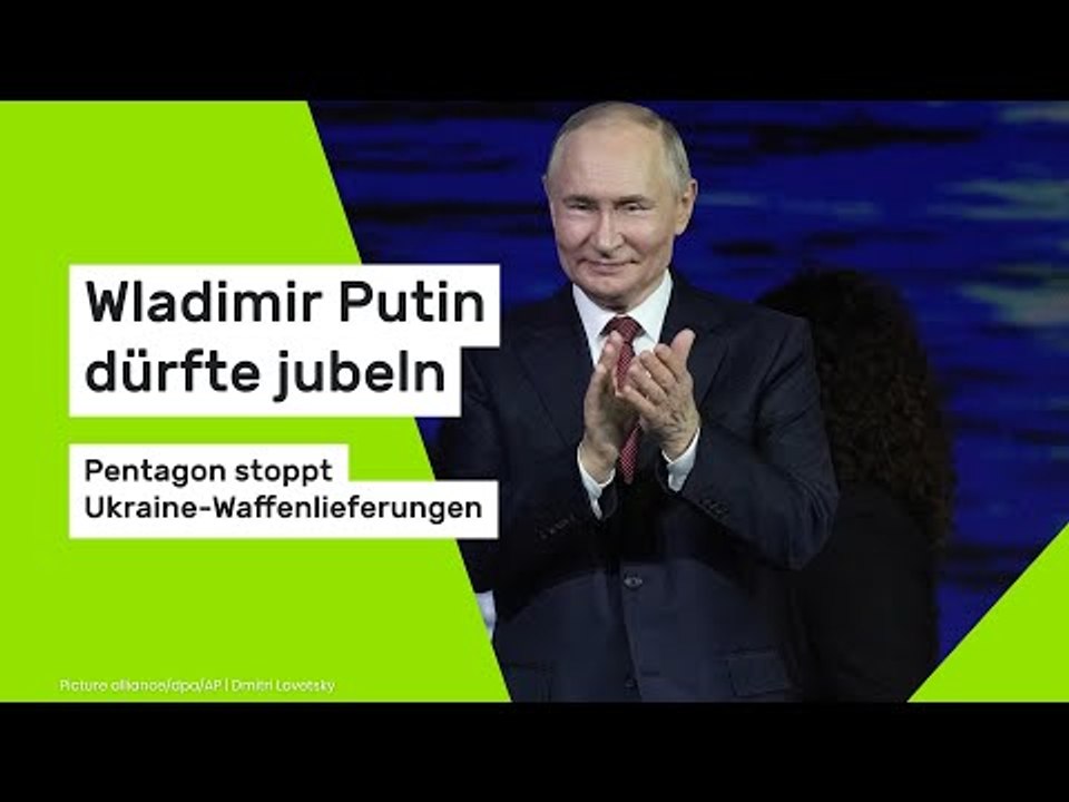 Wladimir Putin dürfte jubeln: Pentagon stoppt Ukraine-Waffenlieferungen