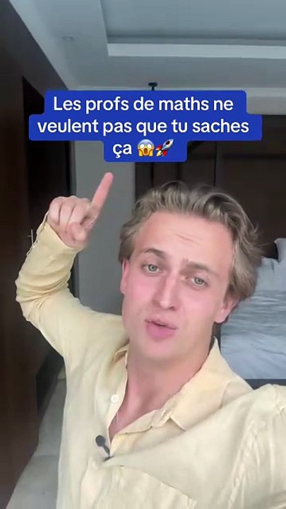 Les profs de maths ne veulent pas que tu saches ça 😱🚀