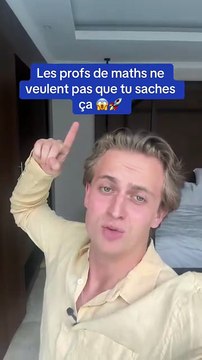 Les profs de maths ne veulent pas que tu saches ça 😱🚀