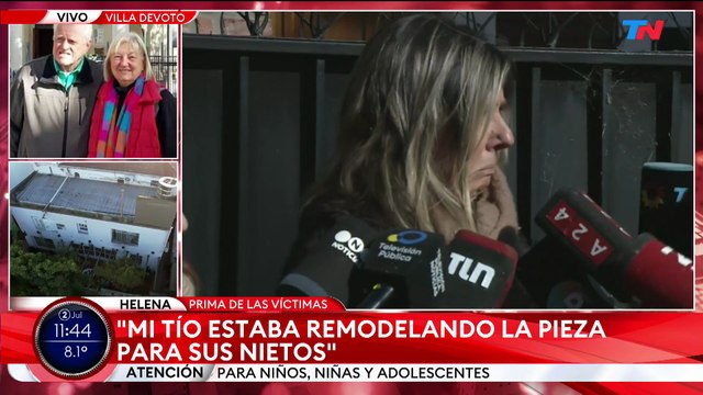 Habló la prima de la familia muerta por una intoxicación de monóxido de carbono en Villa Devoto