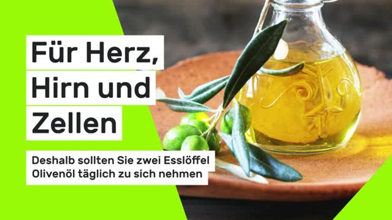 Für Herz, Hirn und Zellen: Deshalb sollten Sie zwei Esslöffel Olivenöl täglich zu sich nehmen