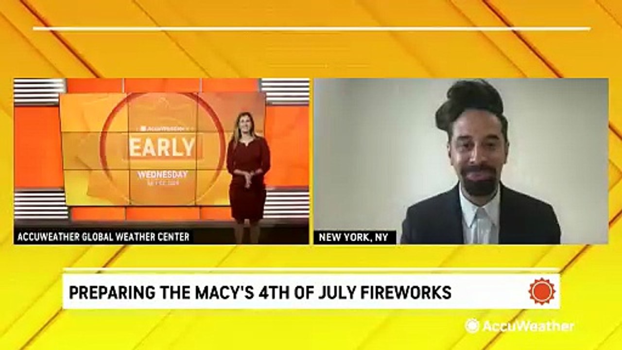 Preparing for the iconic Macy's 4th of July Fireworks show