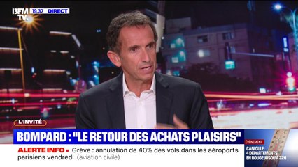 Pouvoir d'achat: "Il y a un retour aux achats plaisir (...), mais un tiers des Français continue à se priver", explique Alexandre Bompard, PDG de Carrefour et président de la Fédération du commerce et de la distribution