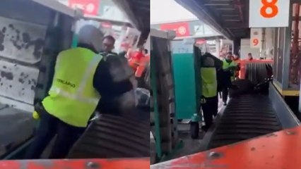 Video expuso el brutal maltrato de maletas en aeropuerto: empleados fueron despedidos