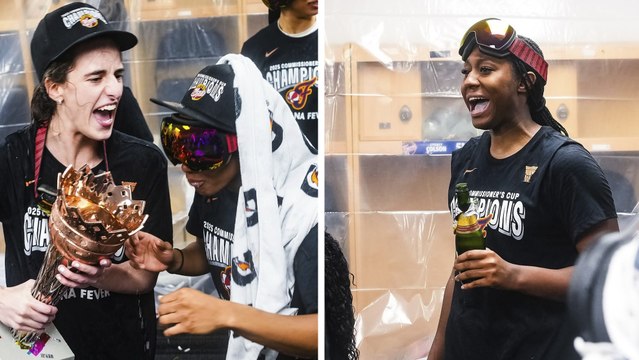 WNBA: El equipo de Caitlin Clark, Indiana Fever, gana la Commissioner's Cup y así festejan en el vestuario