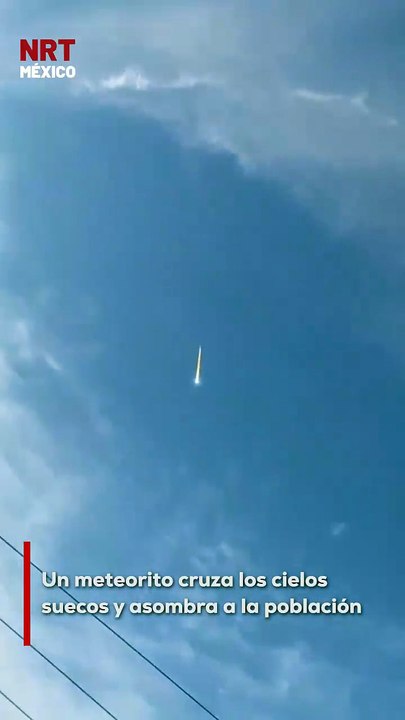 Una impresionante bola de fuego fue observada cruzando los cielos de Suecia, generando asombro entre testigos. Expertos señalan que se trataría de un meteorito ingresando a la atmósfera.