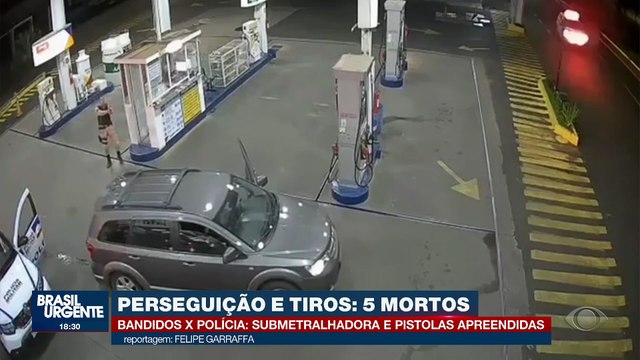 Bandidos tentam escapar, trocam tiros com a polícia e acabam mortos