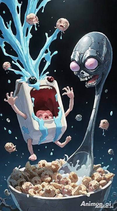 Killer Cereal Tried to Eat Me!  | Alien Spoon Horror Breakfast”