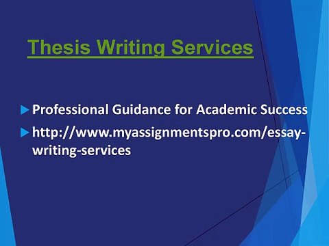 Thesis Writing Services