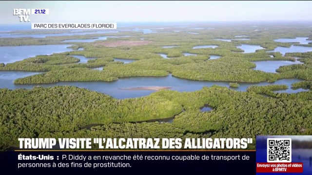 États-Unis: Donald Trump visite l’Alcatraz des Alligators , une prison pour migrants