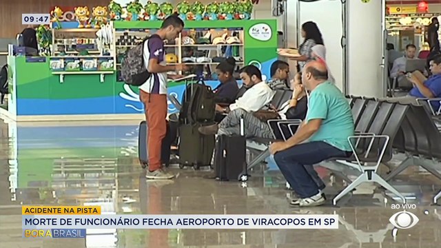 Aeroporto de Viracopos (SP) é reaberto após morte de funcionário na pista de pouso