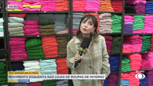 Movimento esquenta nas lojas de roupas de inverno