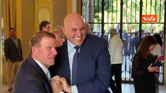 4 Luglio, Crosetto a Villa Taverna incontra l'Ambasciatore Usa Fertitta