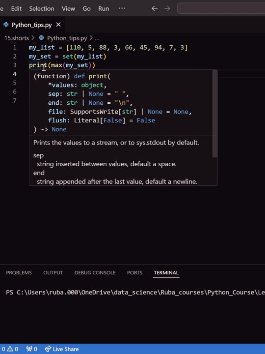Python Tips: Sets