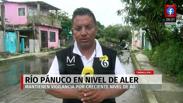 Tamaulipas: Mantienen en vigilancia el río Pánuco por creciente nivel de agua