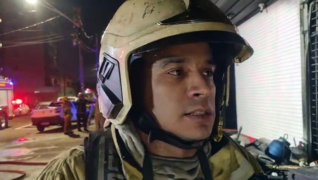 Tenente conta como começou o incêndio que destruiu mecânica no Bairro Maria Luiza