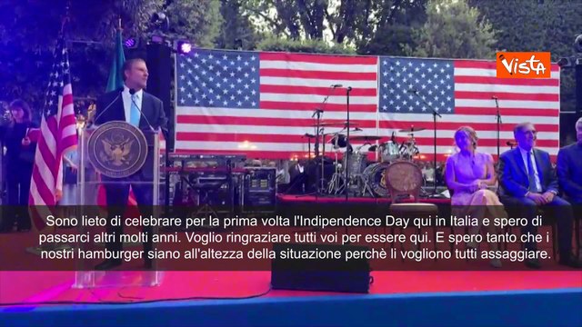 Ambasciatore Usa Fertitta festeggia 4 Luglio a Roma: Spero nostri hamburger siano all’altezza