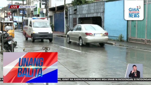 Ilang parte ng Malabaon, inuulan; mga commuter, nahihirapang sumakay | Unang Balita