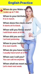 Daily English Questions and Answers | Practice English Conversation